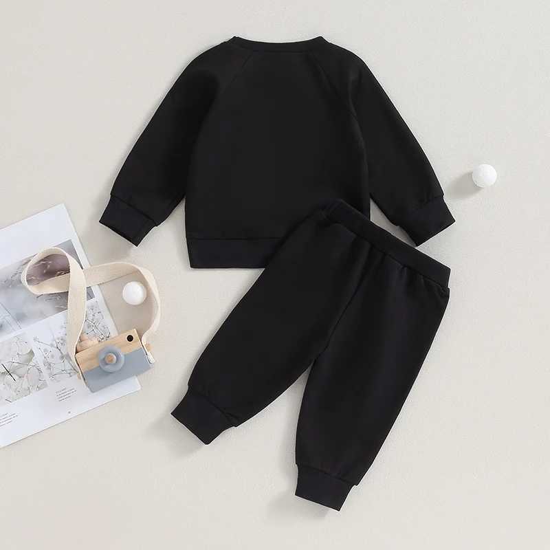 Clothing Sets Toddler Baby Boys Fall Outfits Long Sleeve Split Hem Sweatshirt Tops Pocket Pants Kid Clothes Sets