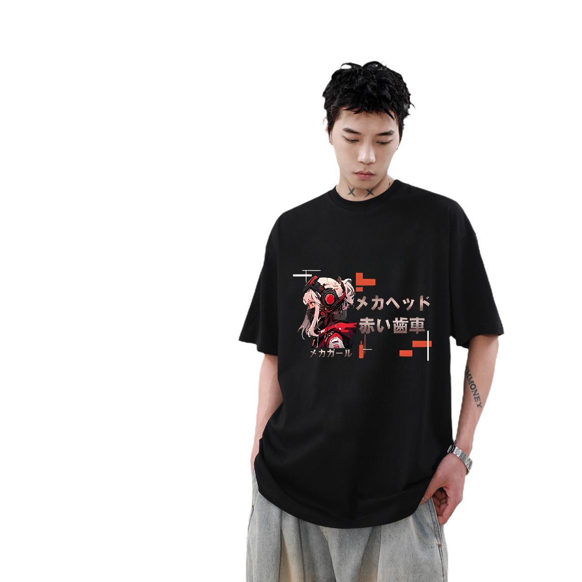 Cool Mens Tshirts 180g Cotton Hip Hop T-Shirts Black White Fashion Top Tees