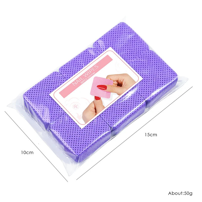 Lint free nail polish removing gel nail wet towel nail cotton pad foot massage makeup gel nail art cleaning tool 240705