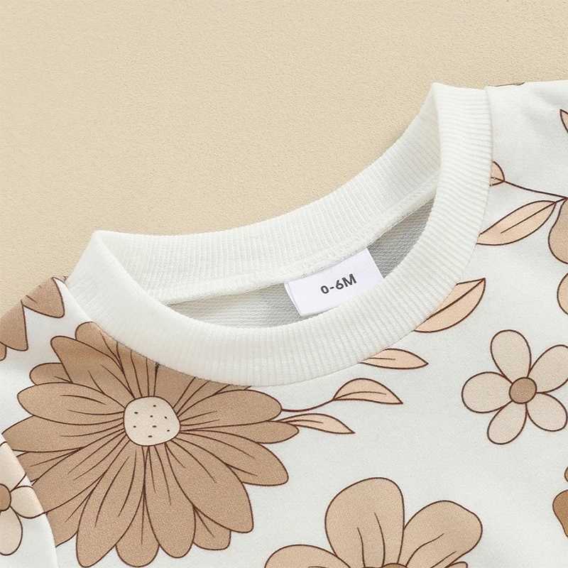 Clothing Sets Lioraitiin Newborn Baby Girls Summer Clothes Sets Kids Casual Outfits Floral Print Short Sleeve T-shirts+Pocket Shorts Beachwear R240708