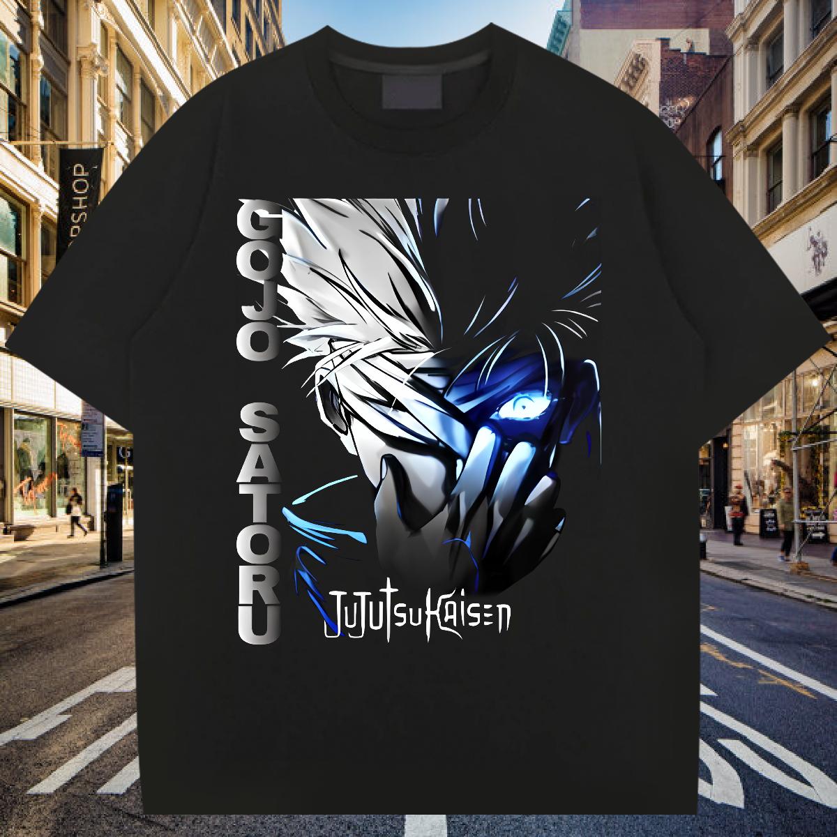 5A Tshirts O-Neck Short Sleeve Cotton Anime Printing Street T Shirts Men Floral Print Fashion Design Tees Shirts