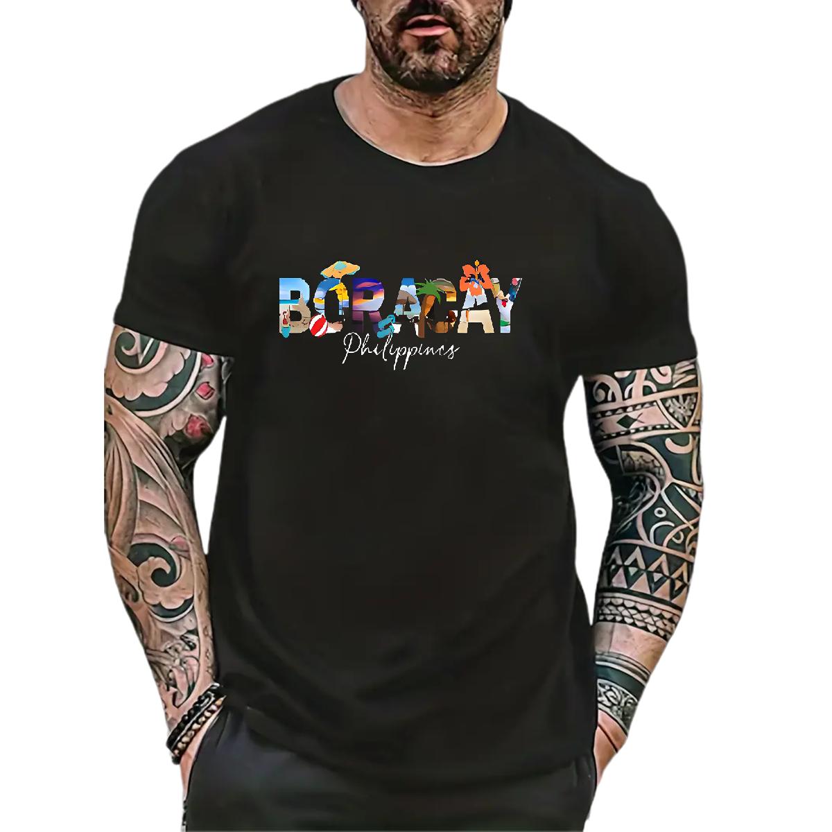 Brand T Shirt For Man Floral Print Tshirts Street Casual Breathable Short Sleeve Popular Clothings