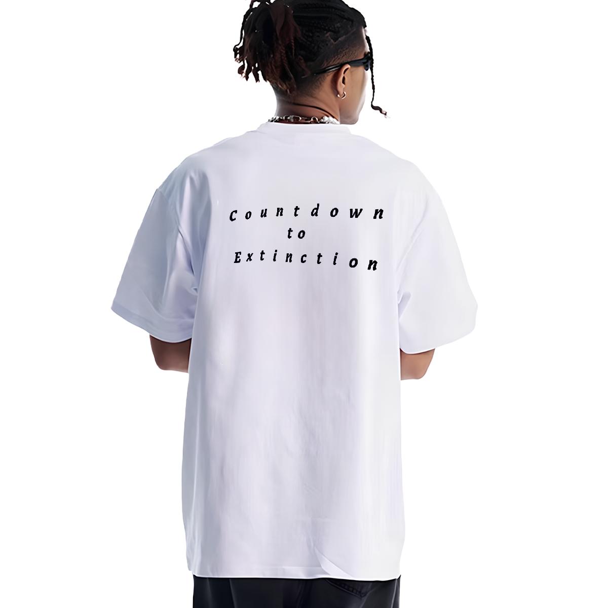 Brand Men T Shirts Cartoon Print Men Clothes T-Shirt High Street Hip Hop Crew Neck Cotton Wholesale Tees