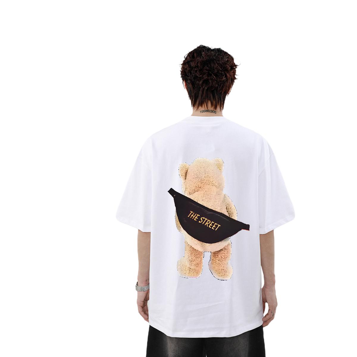 2024 Designer Couples Tees: Cotton O Neck Short Sleeves Casual T-Shirts with Anime Print