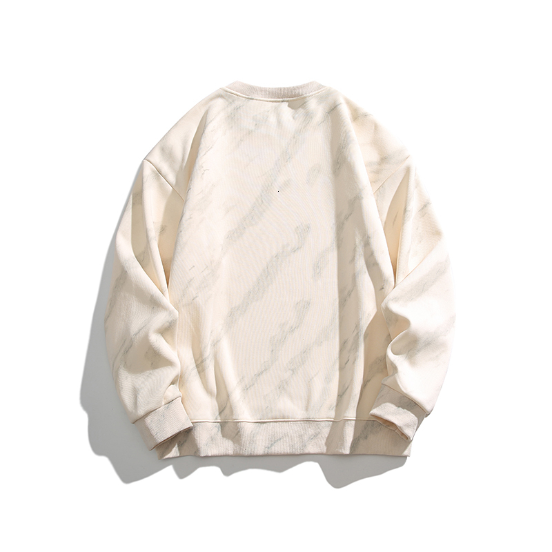 2023 New Tie Dyed Button Decorative Round Neck Sweater Fashion Trend Loose Long sleeved Top Bottom F7.8#87.22