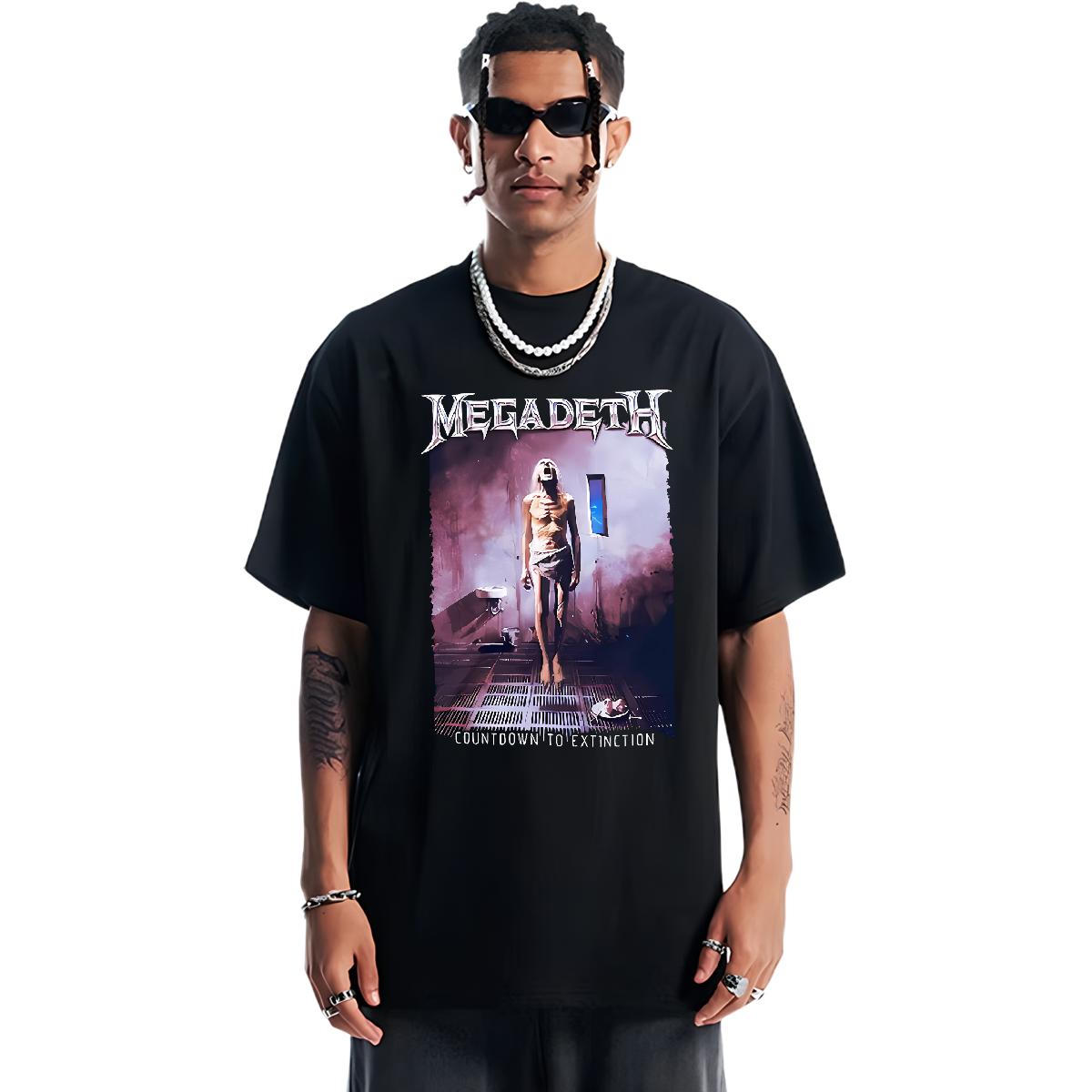 Brand Men T Shirts Cartoon Print Men Clothes T-Shirt High Street Hip Hop Crew Neck Cotton Wholesale Tees