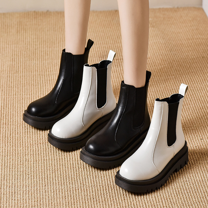 Women's Martin Boots Minimalist Style Fashionable Breathable Comfortable Triple White fashion