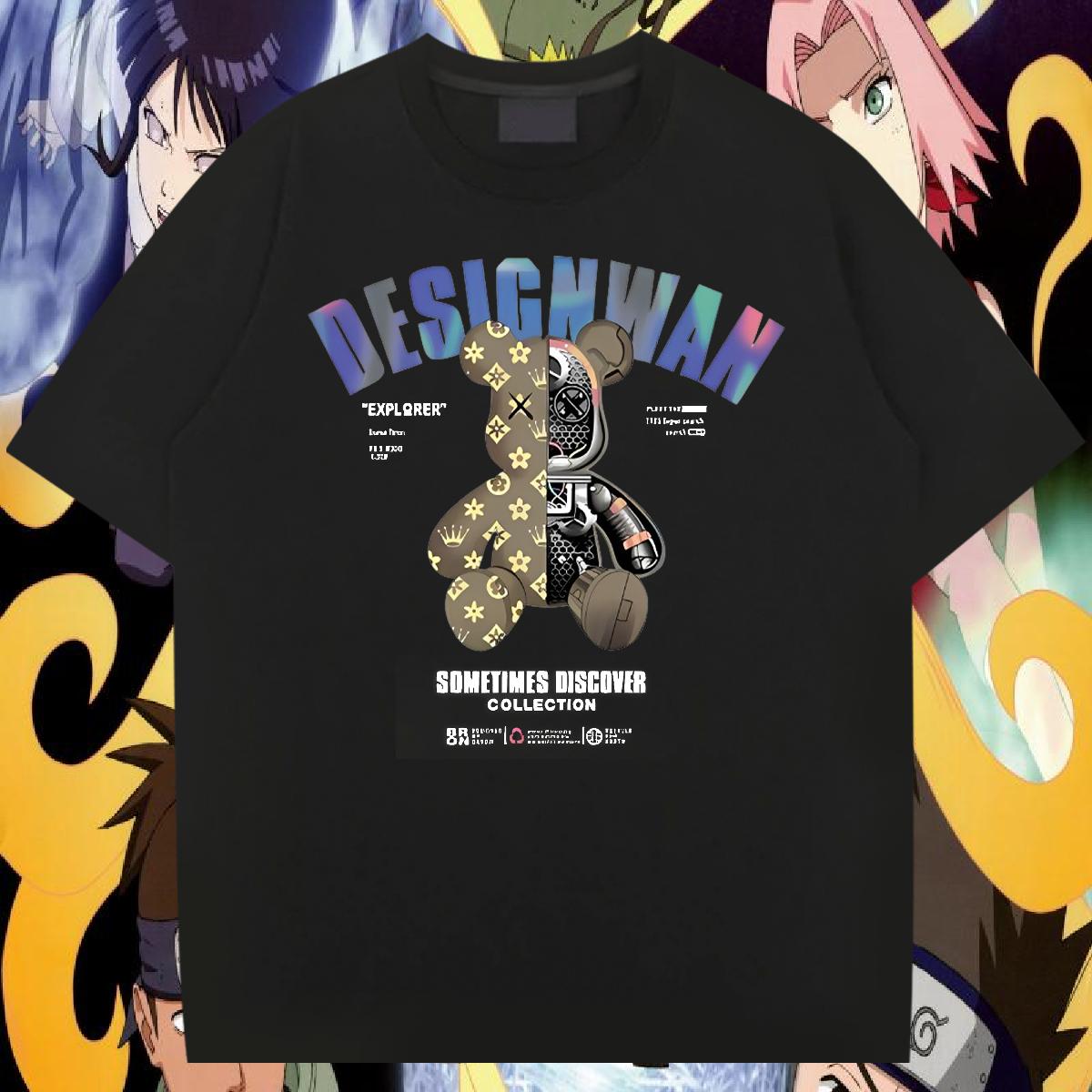 5A Mens Tshirts Short Sleeve Cotton O-Neck Hip Hop T shirt Oversized Custom Tees Shirts