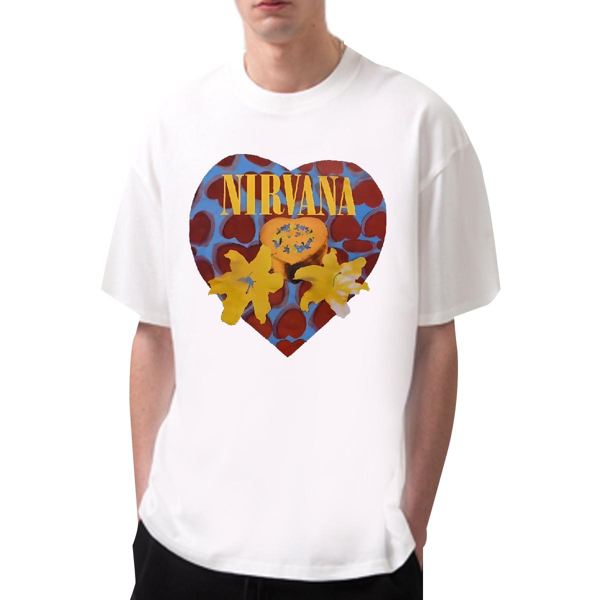 Loose Fit Men Clothes T-Shirt 180g Cotton Street Casual T-Shirts for Men DIY Printed Fashion Casual Tees Shirts