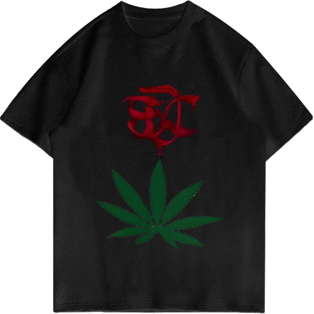 Stylish Custom T-Shirts for Couples in Black and White, Made of Beach Cotton, Breathable, Short-Sleeved, and Comfortable