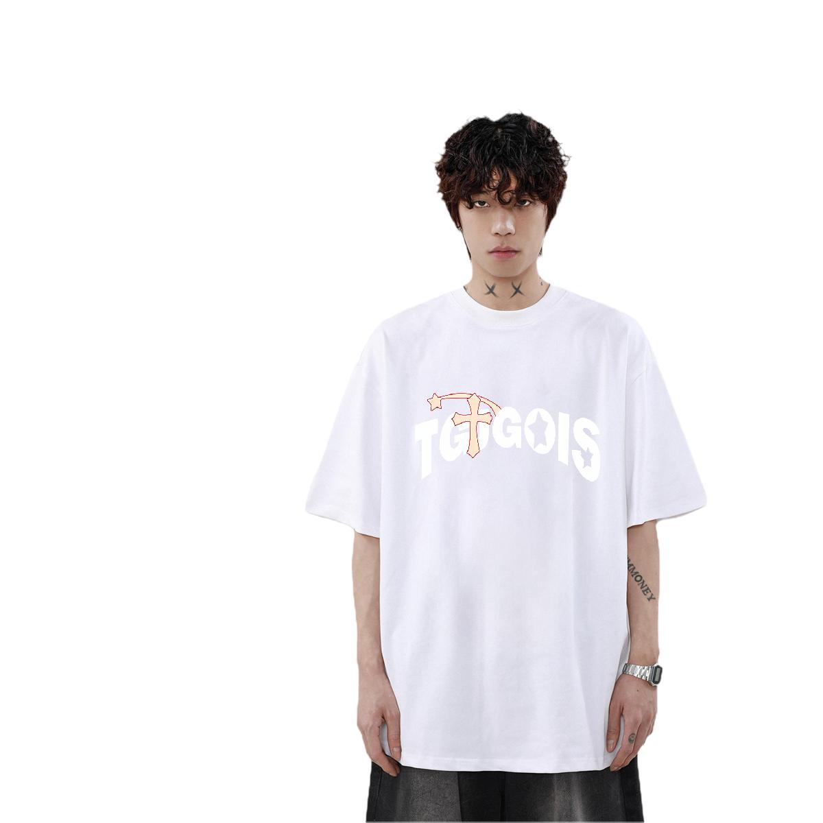 DIY Customized T Shirts Men Custom Print Oversized Mens Tshirts Outdoor 180g Cotton Classic Tops Shirt