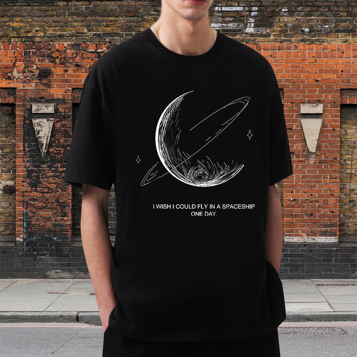 Fashion Designer T-Shirts for Men DIY Printed Anime Printing Street Tshirts Cotton Breathable Soft Unisex