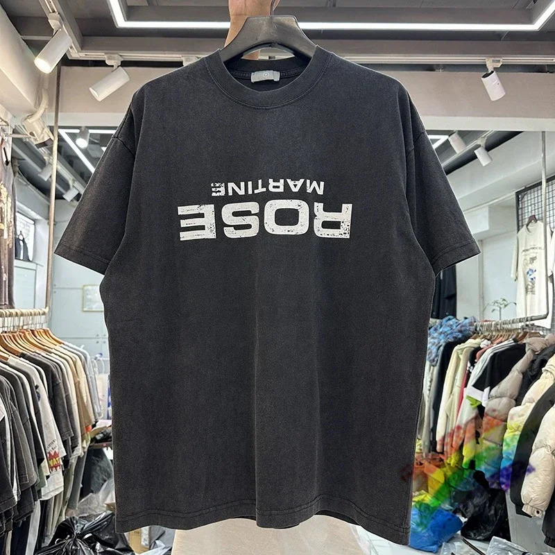 Washed Martine Rose Round Neck T Shirt Men Women High Quality Oversize T-shirt Top Tees 240704