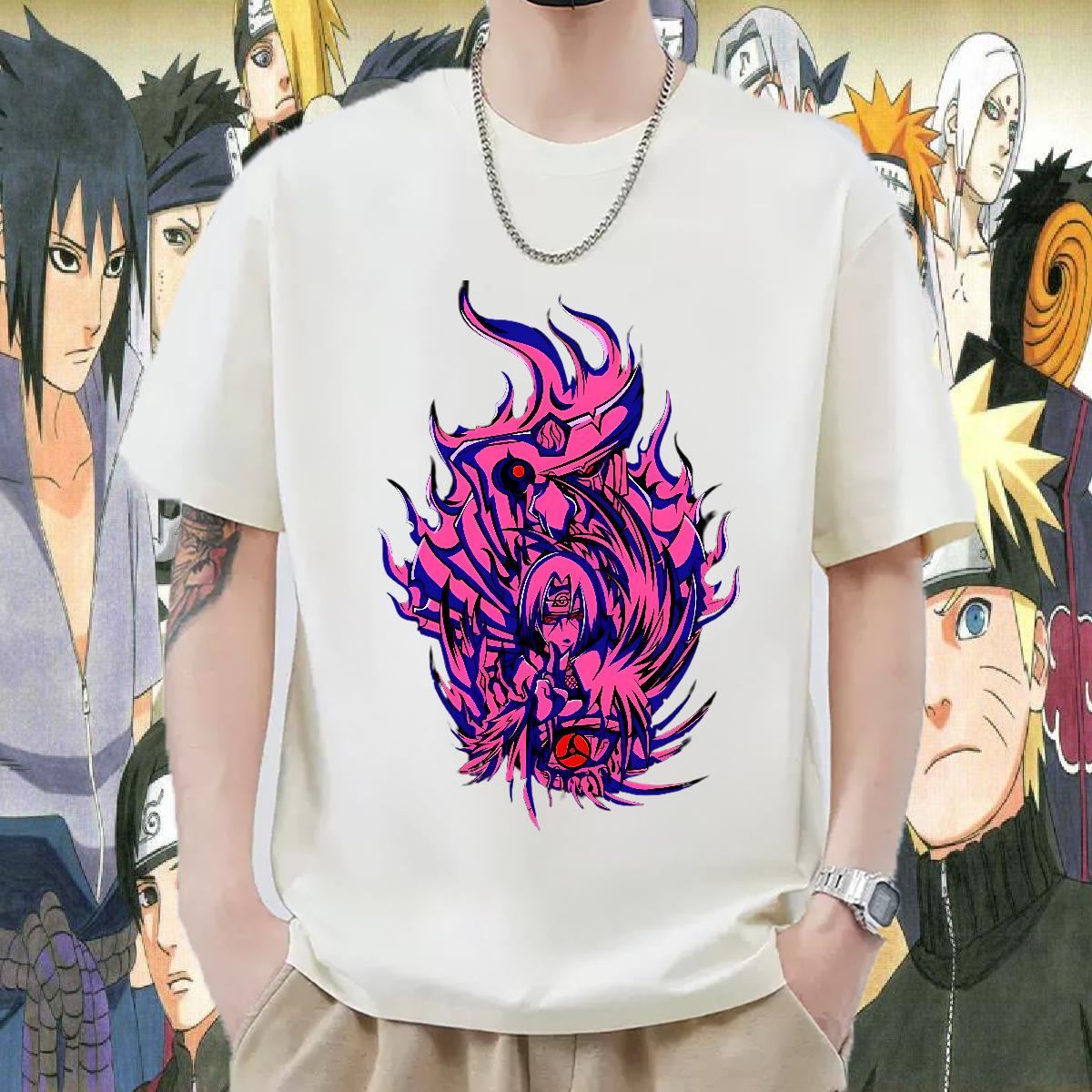 Loose Fit Men Tshirts Short Sleeve Cotton O-Neck Outdoor T-Shirts for Men Custom Cartoon New Arrival Wear