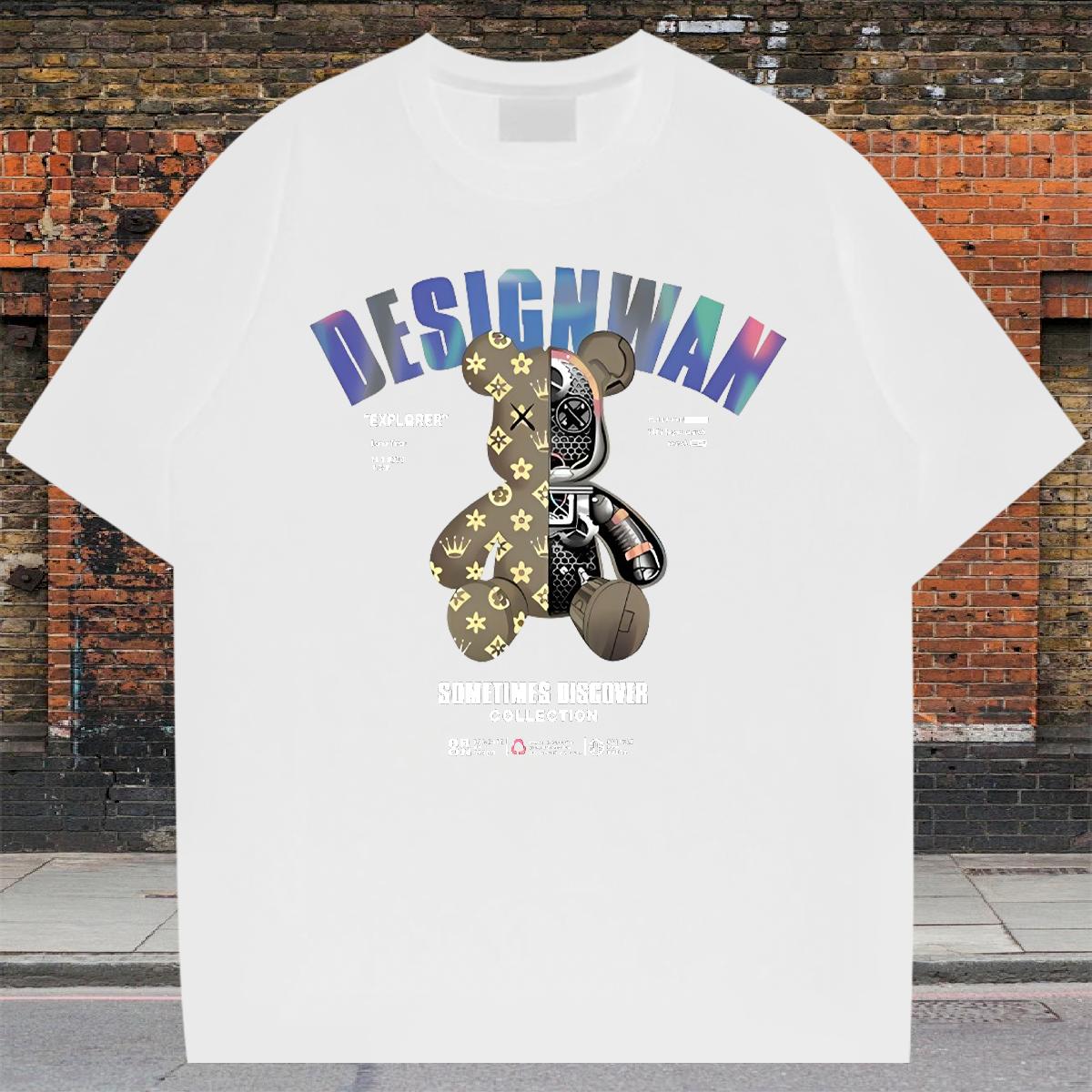 Designer T shirt Custom Anime Casual Tshirts Cotton Breathable Soft Loose