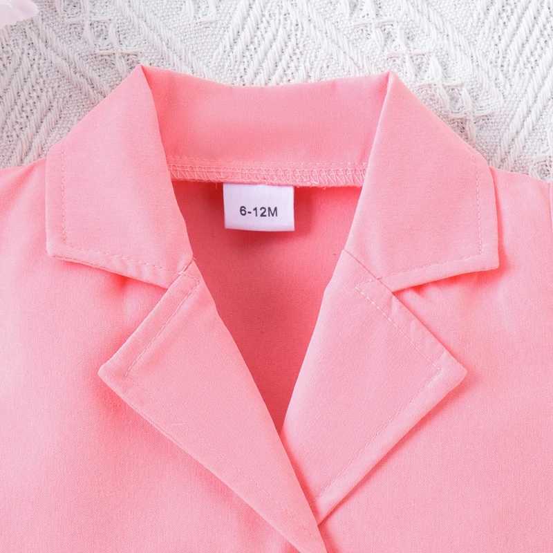 Clothing Sets Pudcoco Toddler Kids Baby Girl 2 Pcs Suit Sleeveless V Neck Double Breasted Tank Tops with Skirt Summer Outfits 6M-4T R240708