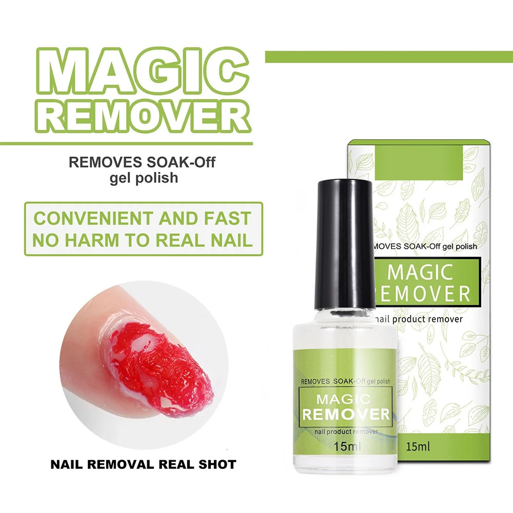 15ML Quick Magic Effect Nall gel Professional Soap UV Cleaning Function Polish Semi anent Hand Painted Varnish* 240705