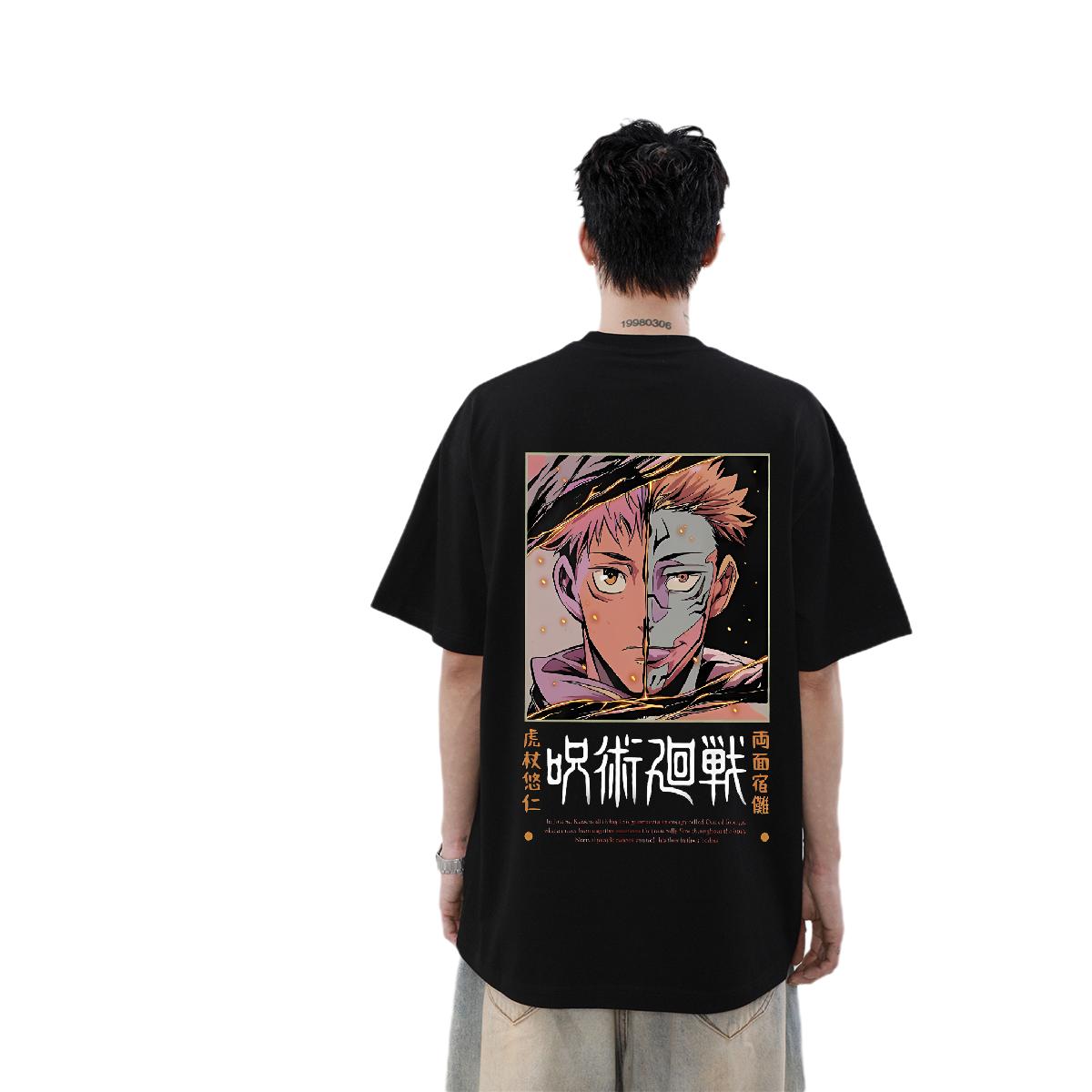 2024 New T Shirts Men Floral Print Men Tees Sports Casual Crew Neck Cotton Cool Tee Shirt