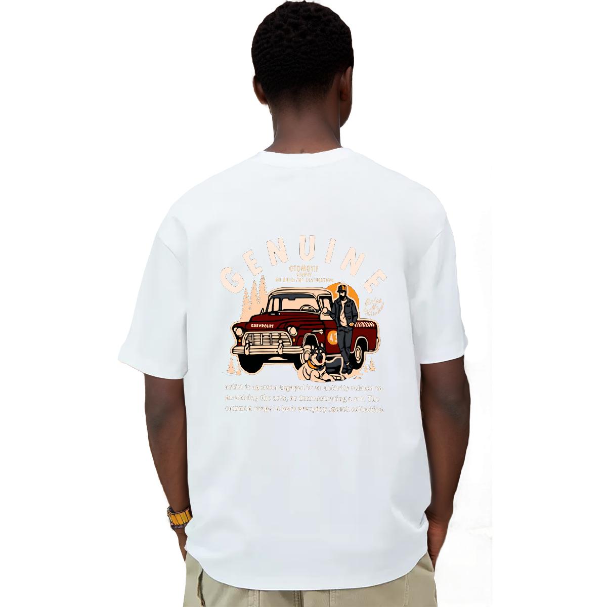 Stylish Couples T-Shirts: Custom Printed Men's Classic Tops in Breathable Cotton