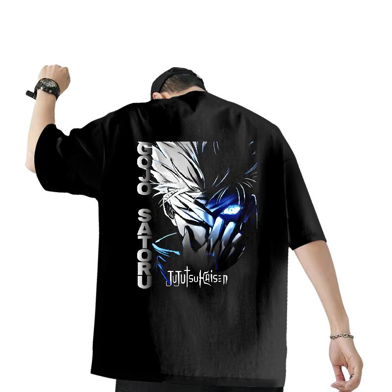 Fashion Designer T Shirts Men Anime Print Men Tops Tees Spring Summer Short sleeve Cotton Soft Unisex Polos