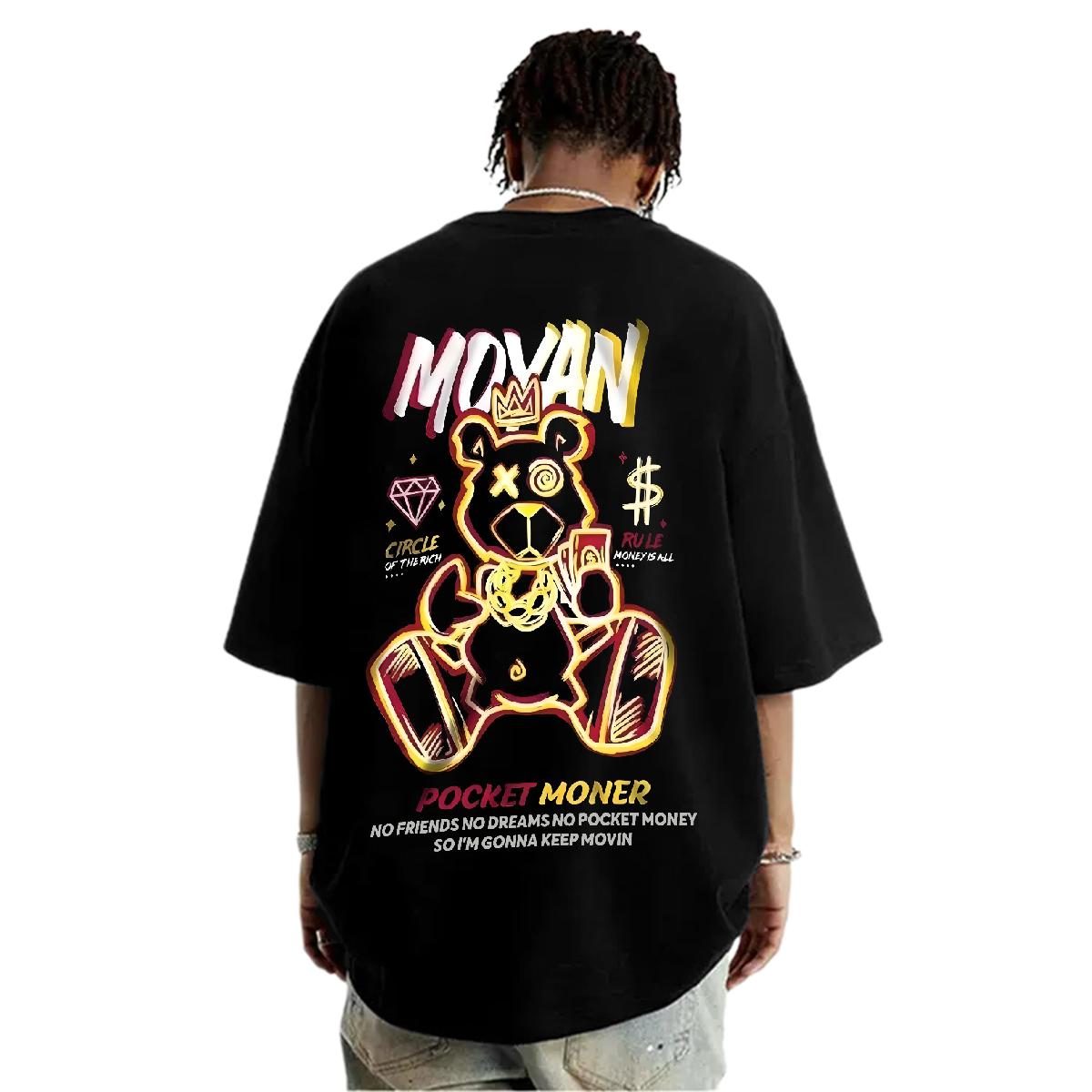 2024 DIY T-Shirts for Men White Plus Size Men Tshirts Casual Short Sleeve Cotton O-Neck Cool Wear