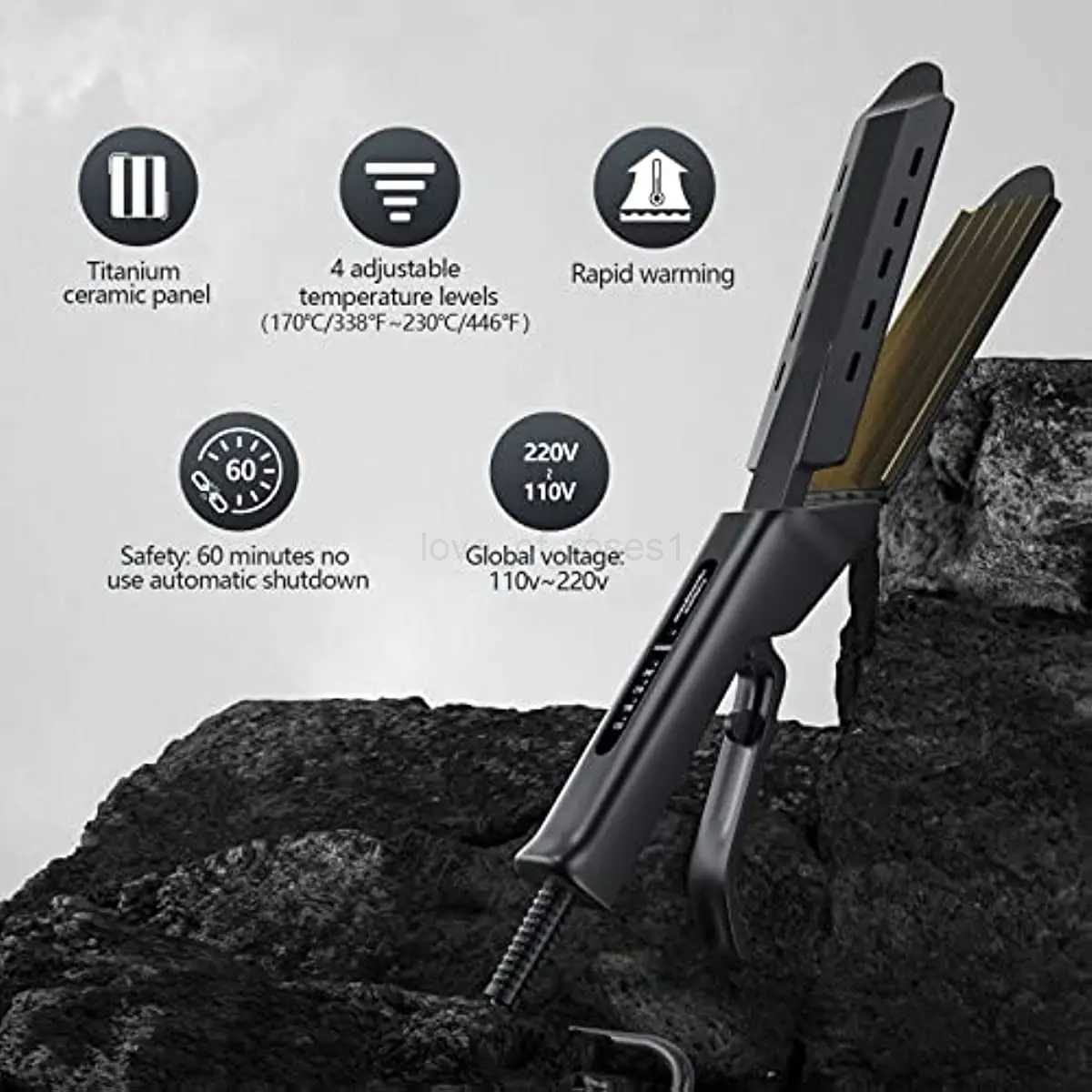 Hair Crimper Iron For Fluffy Hairstyle Curling Iron Professional Corrugation Crimper Hair Irons Hair Waver Volumizing CrimperM240709