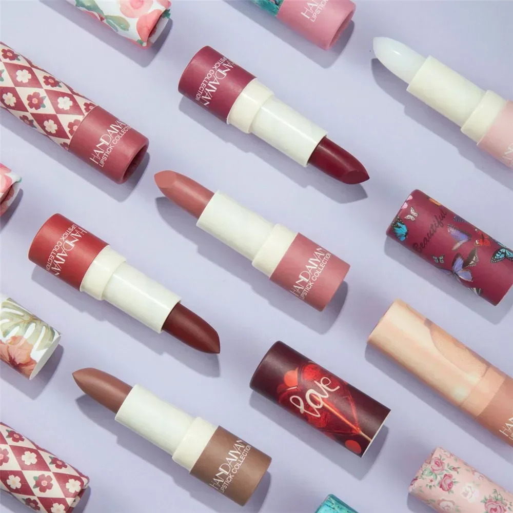 8-color velvet matte lipstick waterproof durable fadeless sexy red lip nude lipstick cosmetics 240705