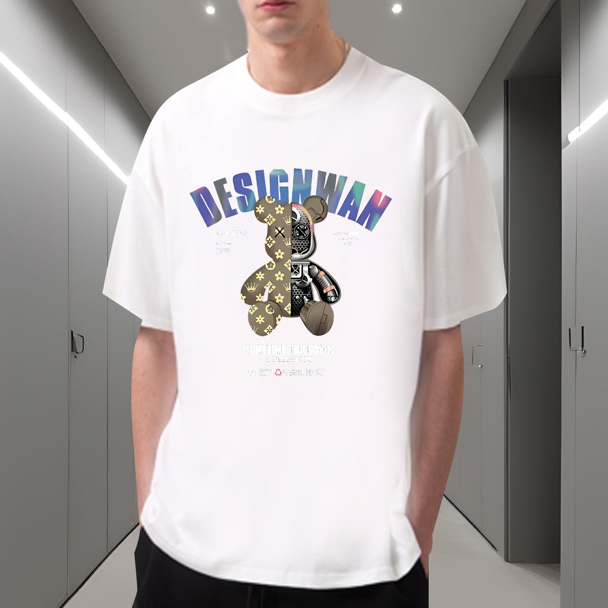 Designer T-Shirts Sport Short Sleeve Cotton O-Neck Tshirt for Man Woman Wholesale Customized Wear