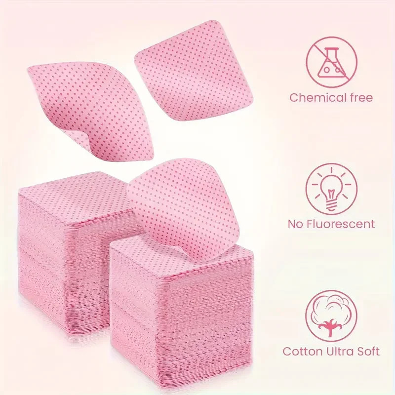 300/450/600pcs cotton pad handle nail polish removal pad nail cleaning simple removal suitable for female nail salon 240705