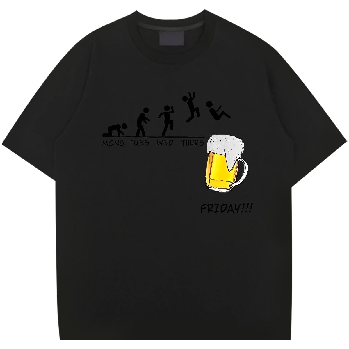 High-Quality Men's Black Oversized T-Shirts for Fashion Designer Hip-Hop Street Style