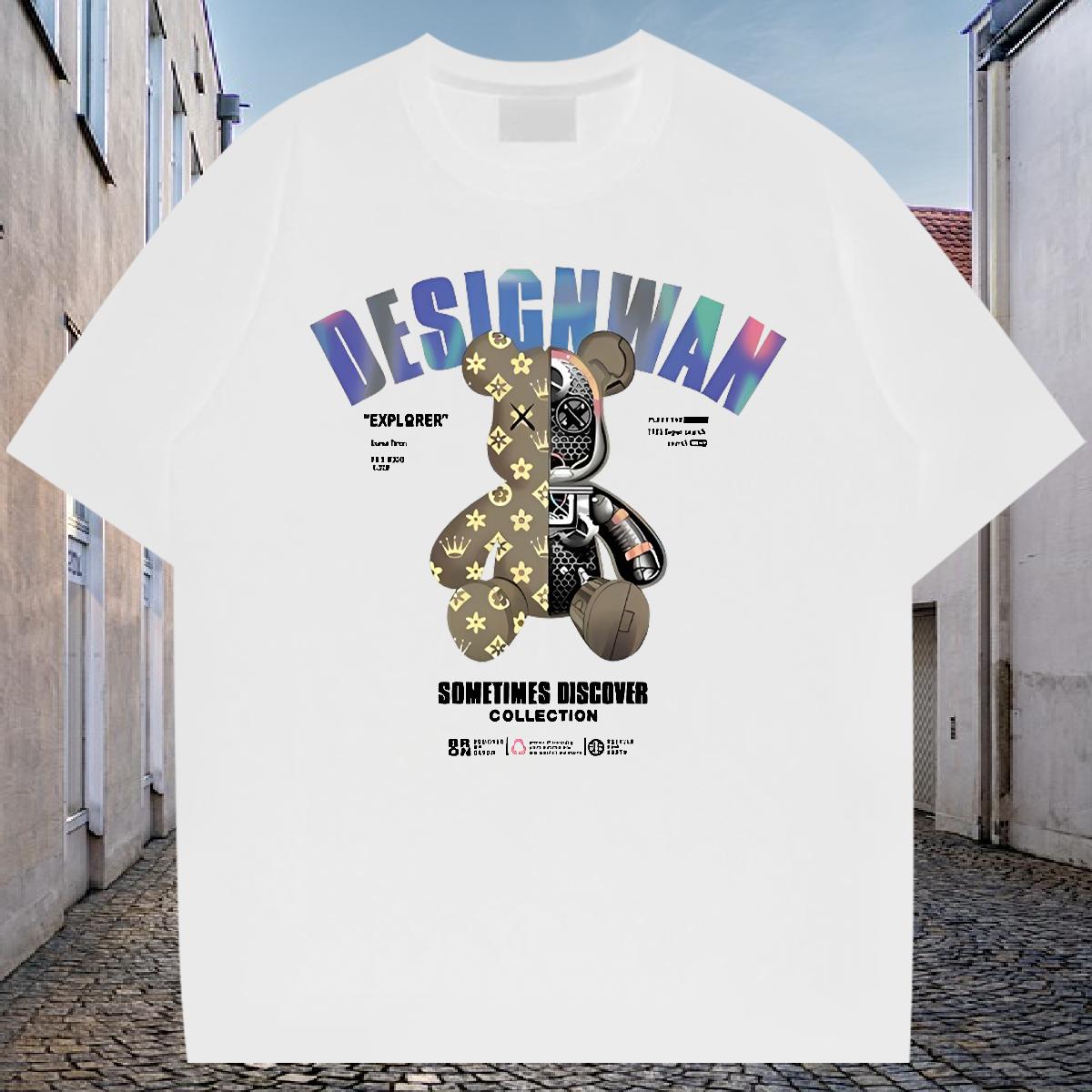 Classic Mens T Shirts Black White Beach Mens Tshirts Breathable Short Sleeve Unisex