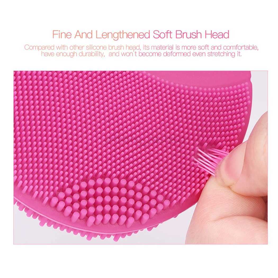 Ckeyin Silicone Face Cleansing Brush Electric Sonic Facial Cleaning Brush Waterproof High-Frequency Vibrating Massager Skin CareCL240708