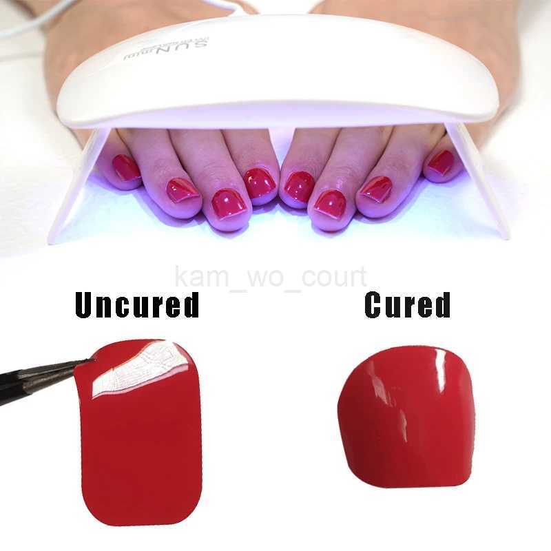 16Tips Semi Cured Gel Nail Stickers UV/LED Lamp Cured Gel Nail Polish Wraps Pure Color Waterproof Glitter Full Cover Gel StickerM240708