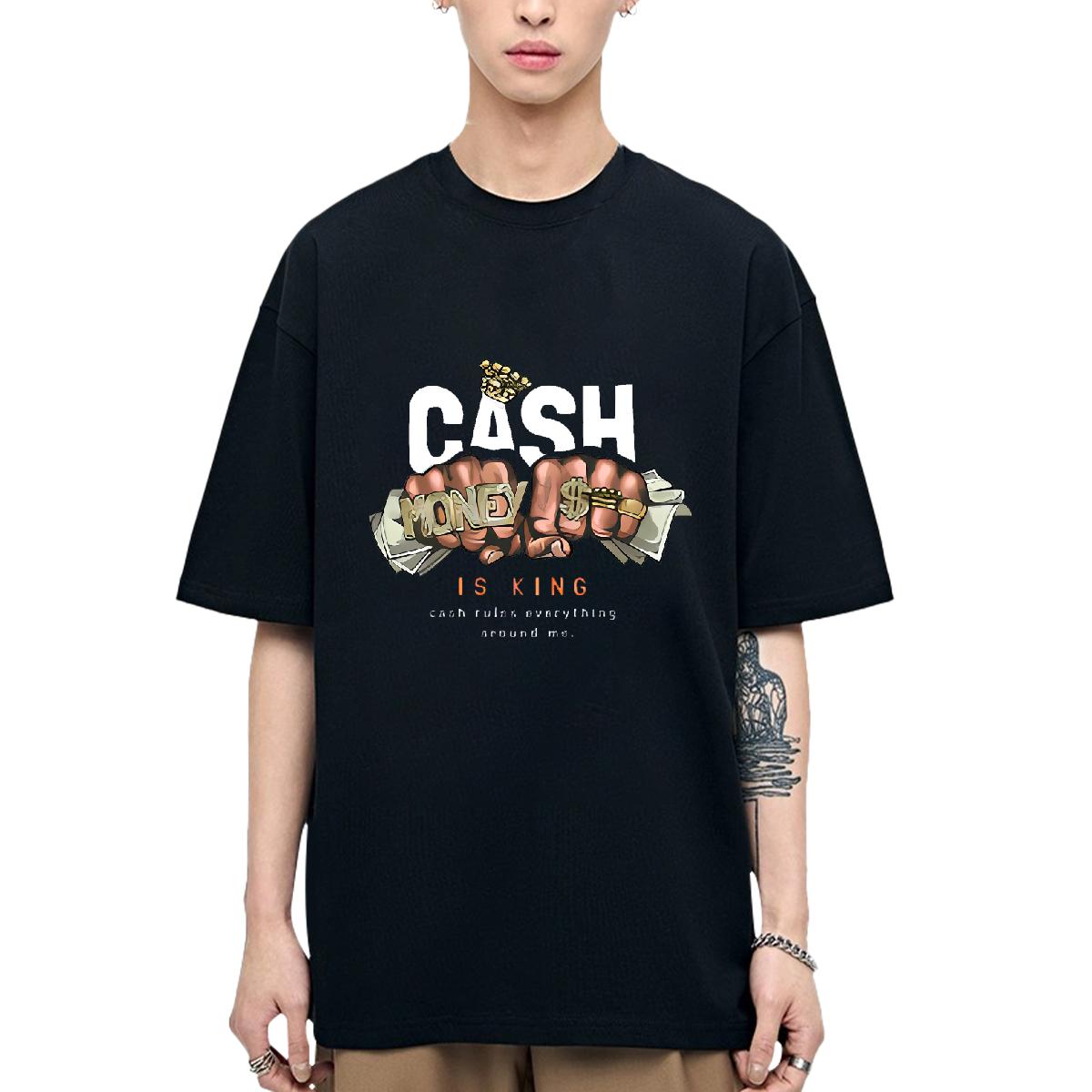 Unisex T-Shirts for Men Hip Hop Street O-Neck Short Sleeve Cotton Men Tops Tees Fashion New Custom Print Oversized Tops Shirt