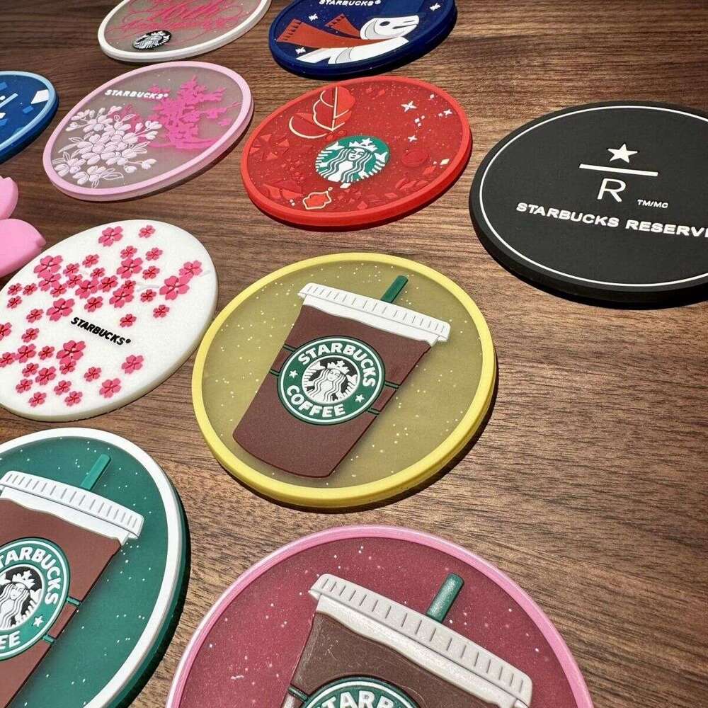 Classic Straw Starry Ice Sakura Cup Cushion Style women Cute Simple Coaster men Multiple Options