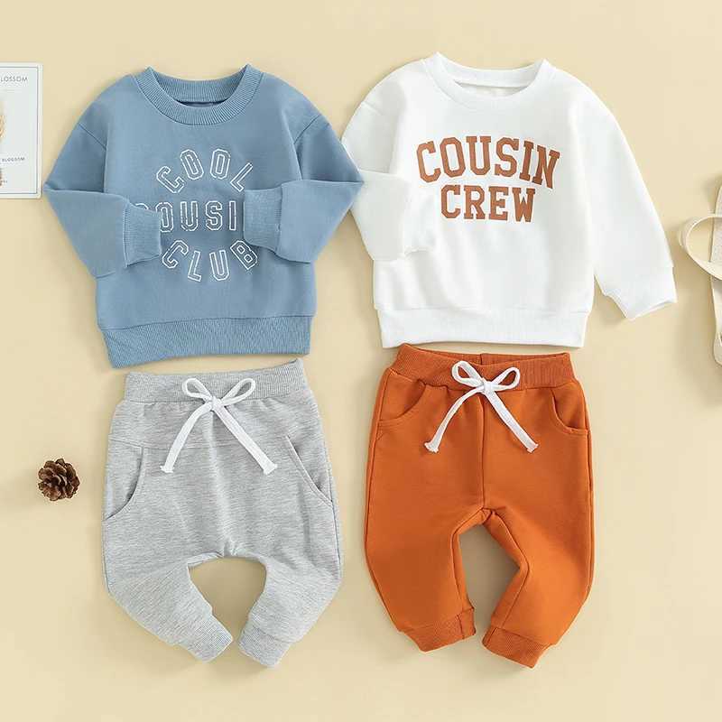 Clothing Sets Spring Autumn Baby Boy Clothes Set Letter Print Sweatshirt Pants 2pcs/set Cotton Suits Children Clothing Toddler Tracksuits