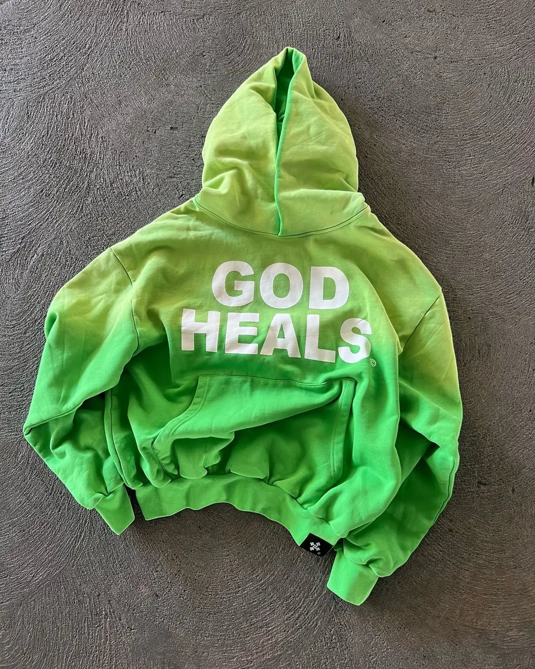Oversized Street Vintage Streetwear God heals Painting Printed Hoodies Women Sweatshirt Harajuku 2024 Y2k Tops Men Clothing 240703