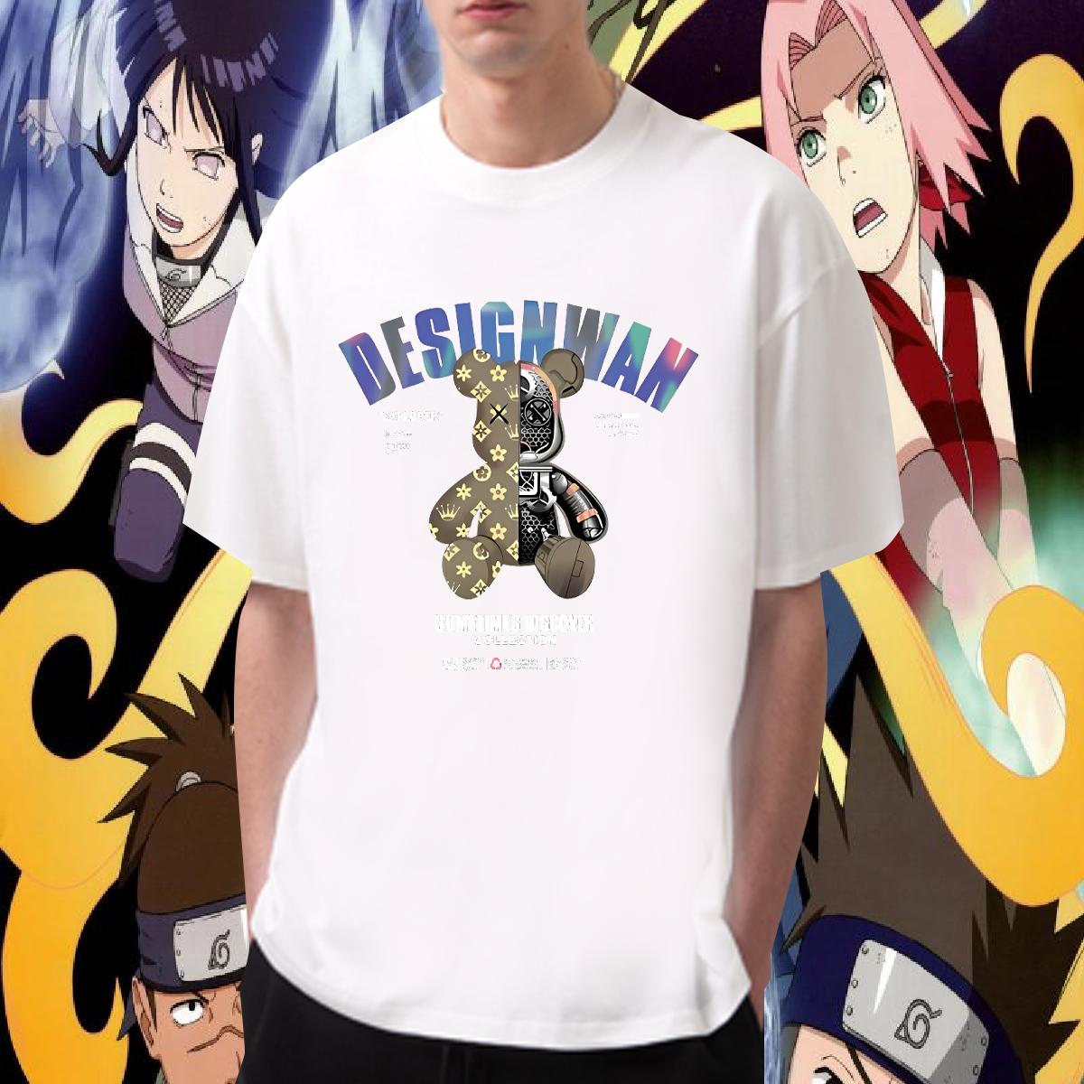 5A Mens Tshirts Short Sleeve Cotton O-Neck Hip Hop T shirt Oversized Custom Tees Shirts