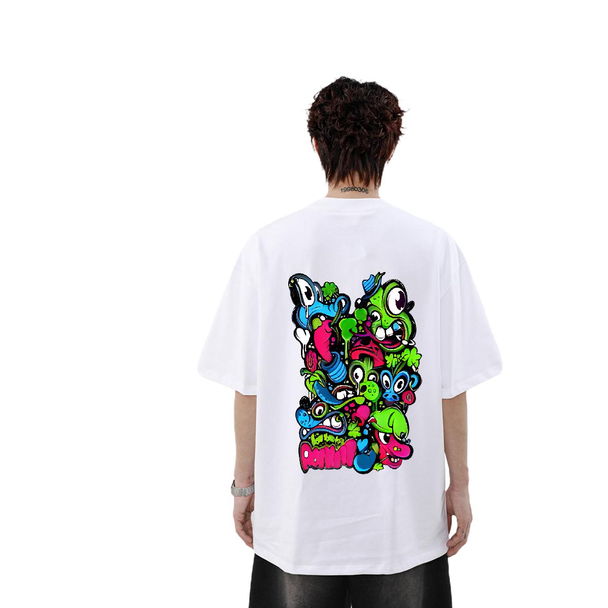 Designer Men Tops Tees Crew Neck Cotton Hip Hop Street T Shirts Men Cartoon Printing S-3XL 2024 Top Tees
