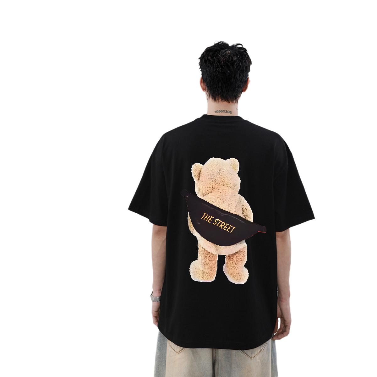 2024 Designer Couples Tees: Cotton O Neck Short Sleeves Casual T-Shirts with Anime Print