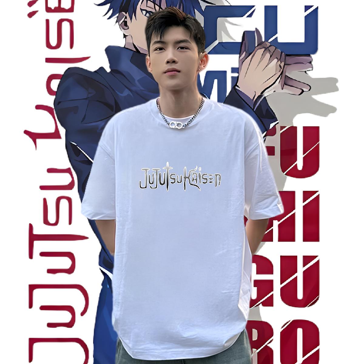 Popular T-Shirts for Men Sport Crew Neck Cotton Mens Tshirts 2024 Plus Size Cartoon Tees