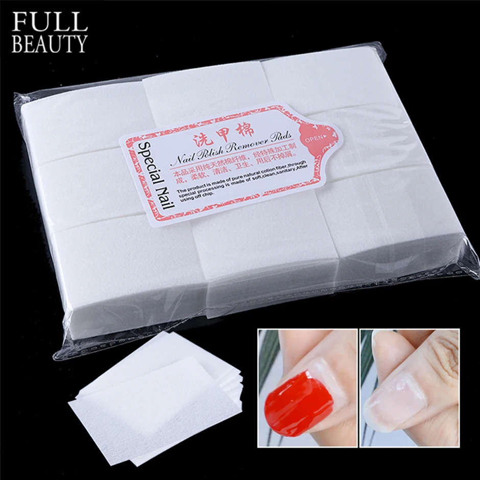 1 package of gel polishing pad nail wet towel clean lint free paper pad soap pad r ergonomics cotton napkin packaging tools CH957-1 240705