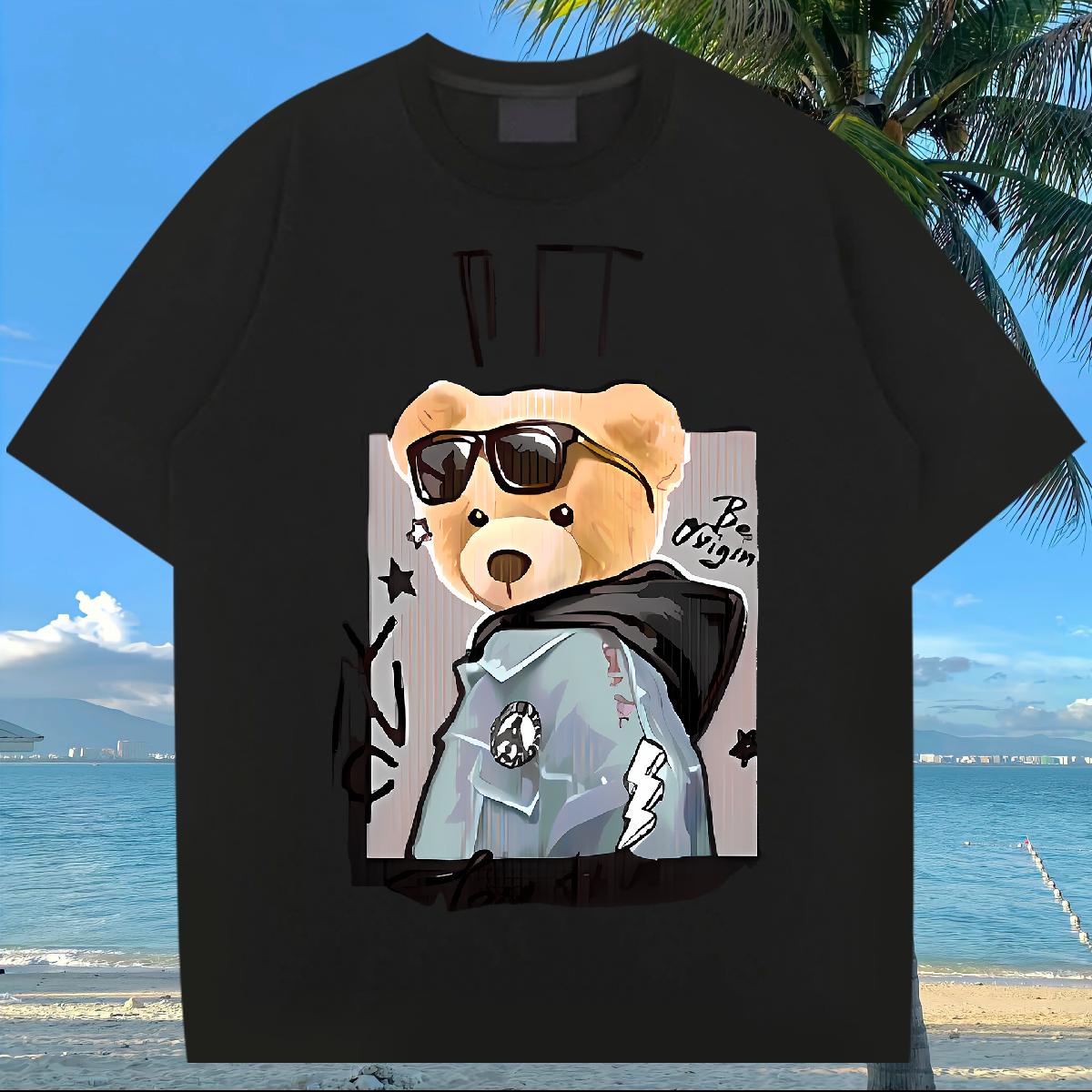 Custom Man T Shirts DIY Logo Mens Tshirts Street Crew Neck Cotton Breathable Cool Tees Shirts