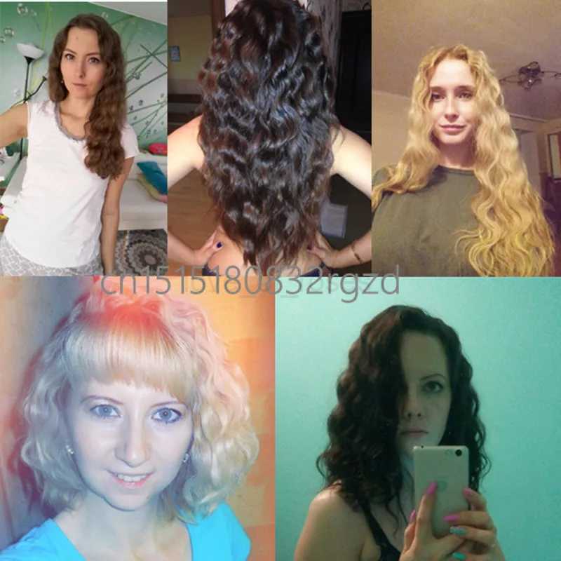 Voltage 110-240 - v sale Fashion Three pipe joint Ceramic Triple Barrels Curling Iron Deep Wave Curler Hair Waver FreeshippingM240708