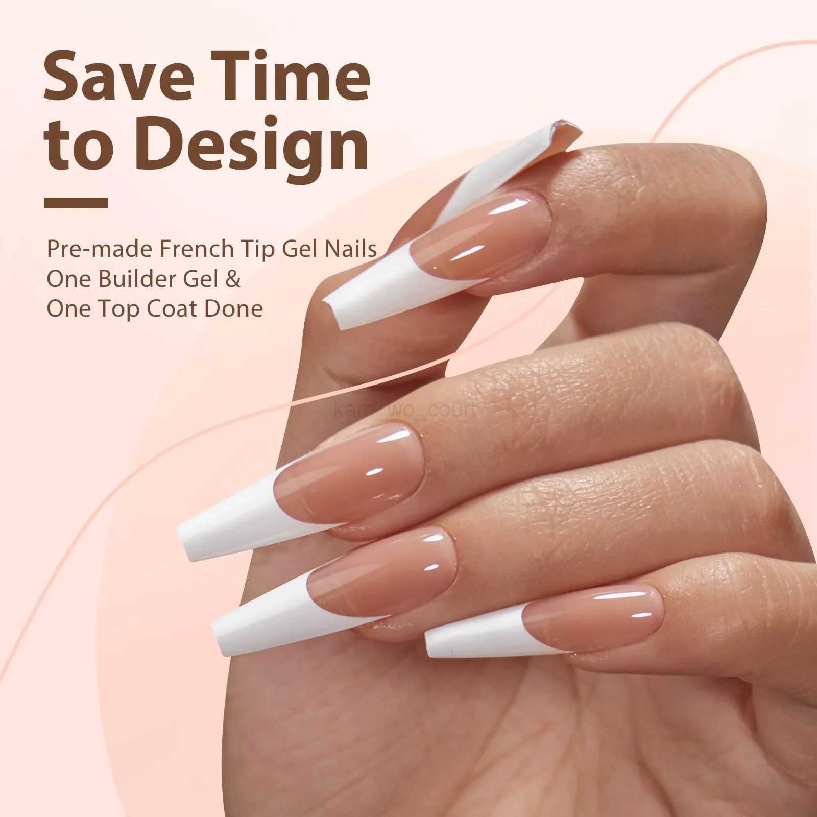 150pcs/boxed New False Nails Press On Nail Long Short Almond Nail Detachable French Style Wearing Manicure Fake Nail PatchM240708