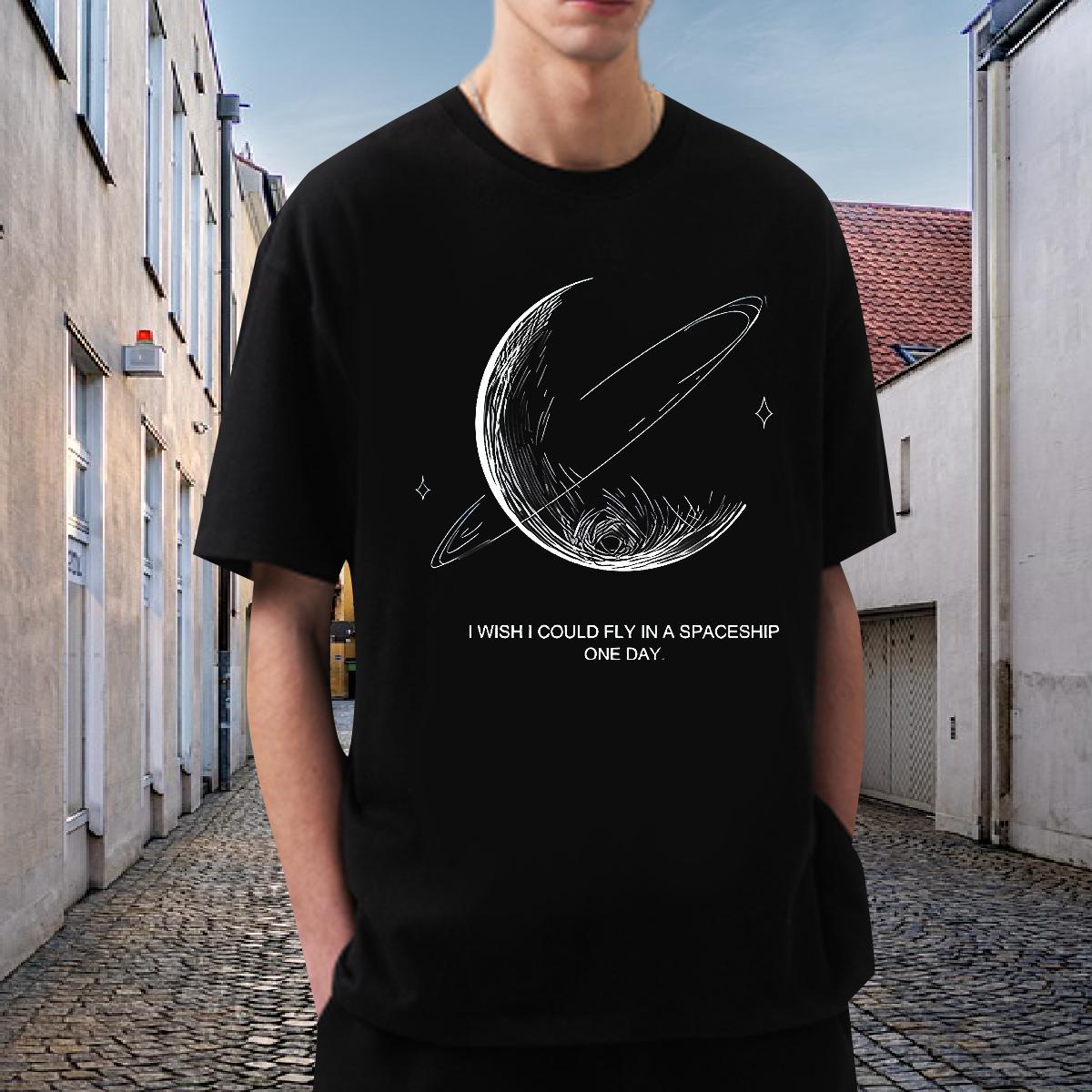 2024 DIY Man T Shirts Custom Printed Casual Daily Wear Tshirts Breathable Short Sleeve High Quality