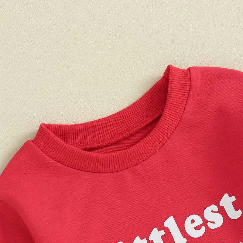 Clothing Sets 0-3Y Baby Boys Casual Outfits Valentines Day Toddler Long Sleeve Sweatshirts + Heart Print Pant Sets Kids Spring Fall Clothes R240708