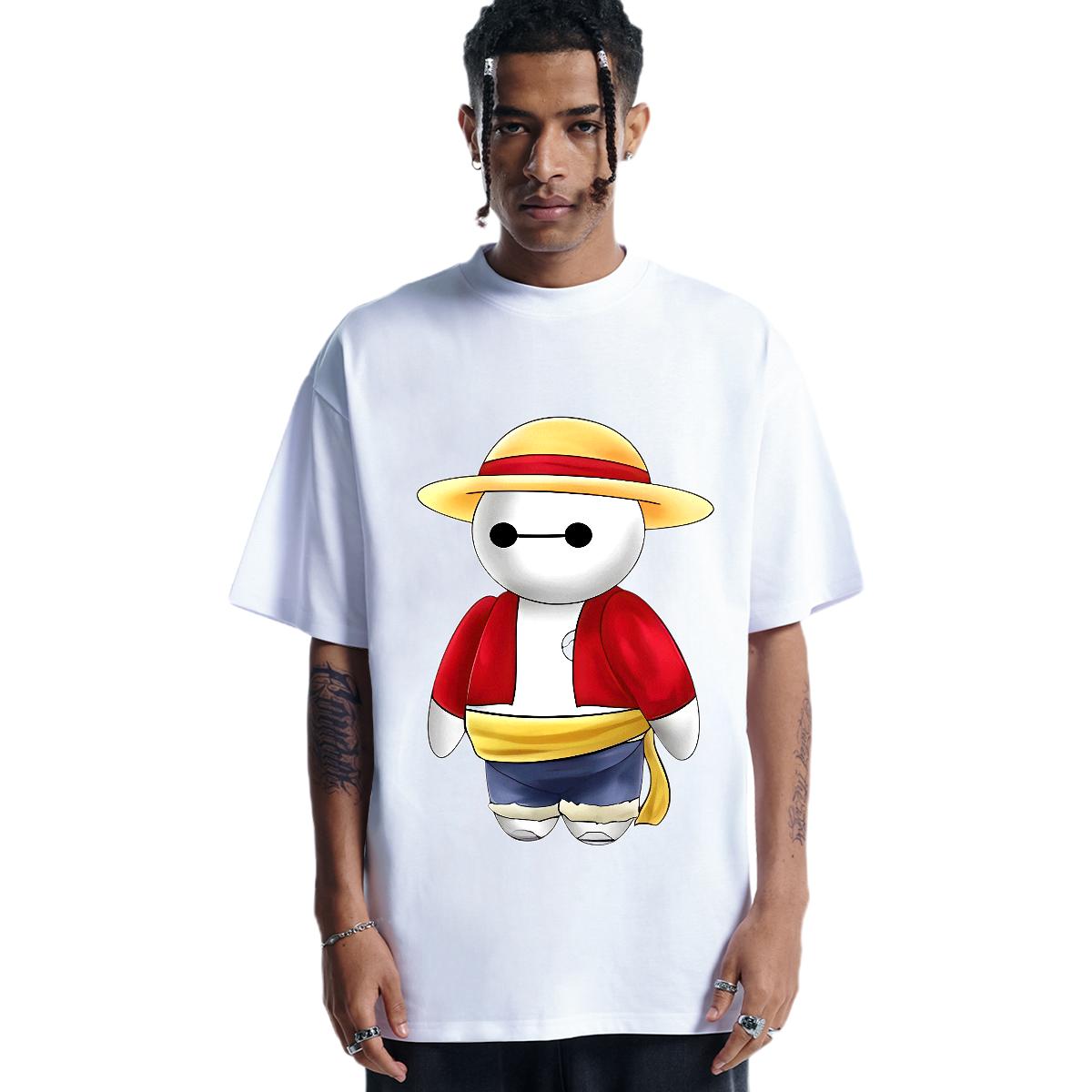 New Designer T shirt Custom Printed Men Tshirts Summer Casual 180g Cotton Loose Polos