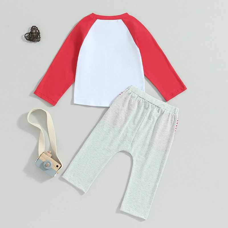 Clothing Sets 0-6Y Baby Boys Casual Outfits Kids Letter Print Long Sleeve T-shirt and Pants Sets Children Autumn Clothing Brother Matching R240708