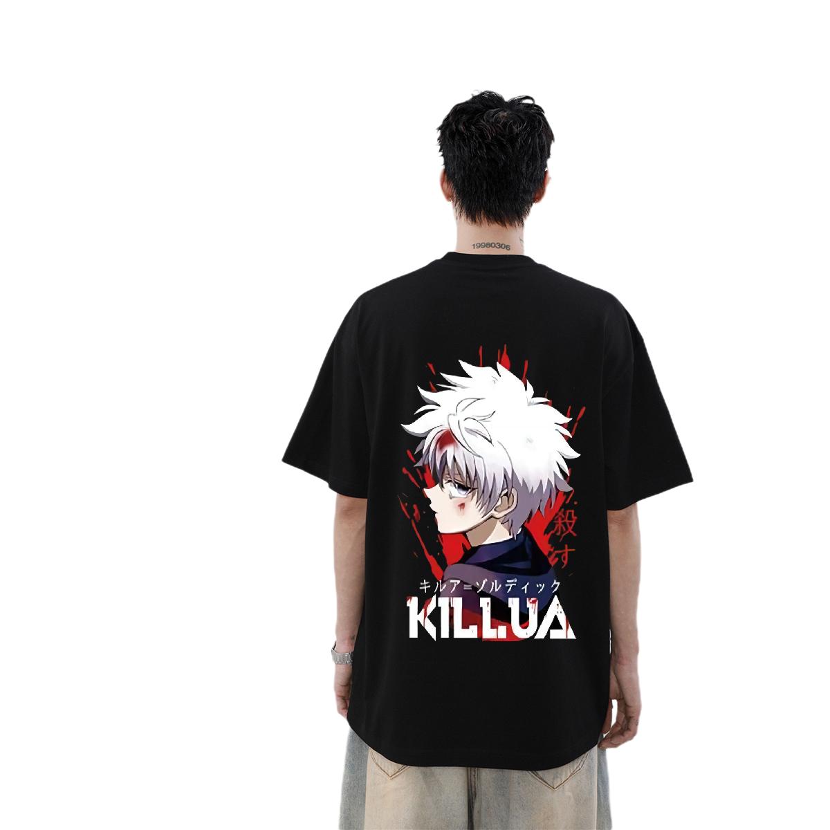 Loose Fit T Shirt For Man High Street Hip Hop Crew Neck Cotton Men Clothes T-Shirt Custom DIY Printed Wear